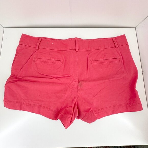 Loft Womens Shorts 18 Riviera Chino Solid Pink Preppy Casual Summer - Picture 11 of 13